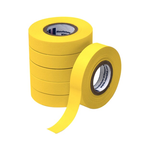 1/2" wide x 500" Yellow Labeling Tape